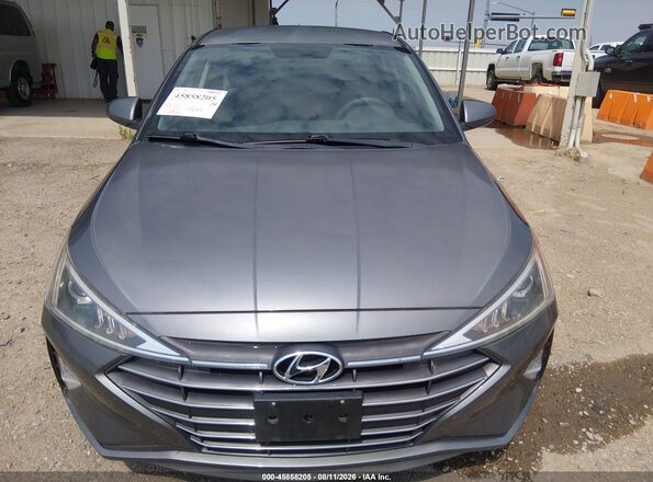 5NPD74LF0KH479711 2019 HYUNDAI ELANTRA Gray Vista frontal