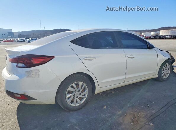 5NPD74LF0KH485122 2019 HYUNDAI ELANTRA White Trasero derecho
