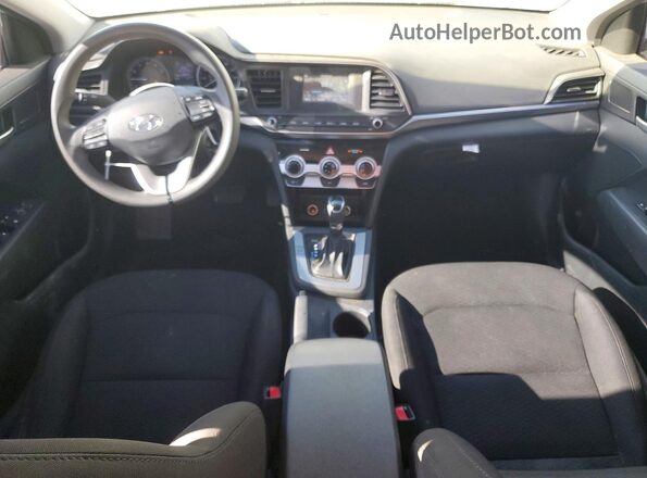 5NPD74LF0KH485122 2019 HYUNDAI ELANTRA White Vista del salpicadero