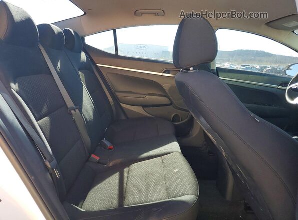 5NPD74LF0KH485122 2019 HYUNDAI ELANTRA White Vista de los asientos traseros