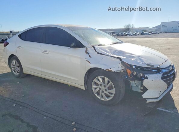 5NPD74LF0KH485122 2019 HYUNDAI ELANTRA White Delantero derecho