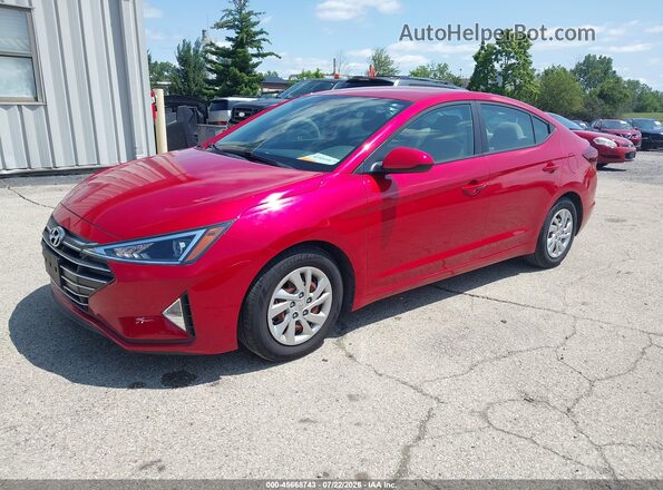 5NPD74LF0LH608919 2020 HYUNDAI ELANTRA Красный Передняя левая четверть