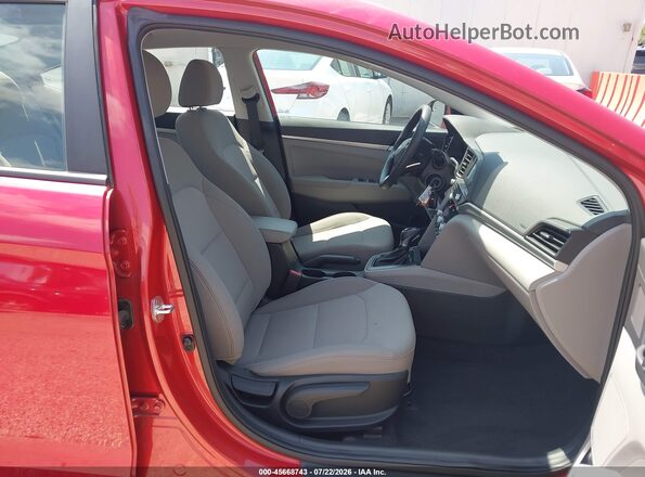 5NPD74LF0LH608919 2020 HYUNDAI ELANTRA Красный Вид салона спереди
