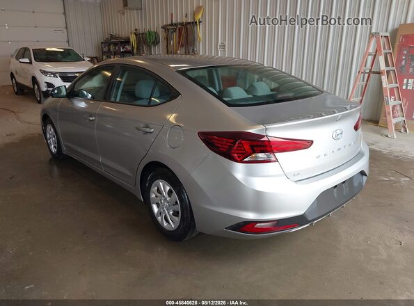 5NPD74LF0LH612520 2020 HYUNDAI ELANTRA Silver Rear left