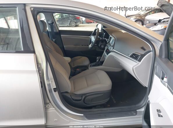 5NPD74LF0LH612520 2020 HYUNDAI ELANTRA Silver Front interior view