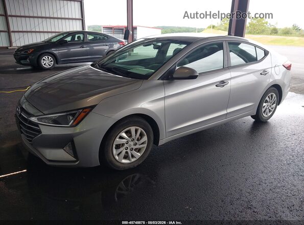 5NPD74LF0LH615241 2020 HYUNDAI ELANTRA Silver წინა მარცხენა ხედი სამი მეოთხედიდან