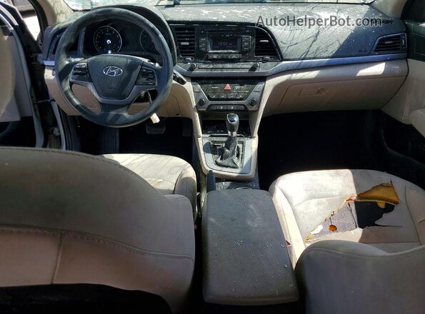 5NPD74LF1HH164778 2017 HYUNDAI ELANTRA Beige Вид панелі приладів