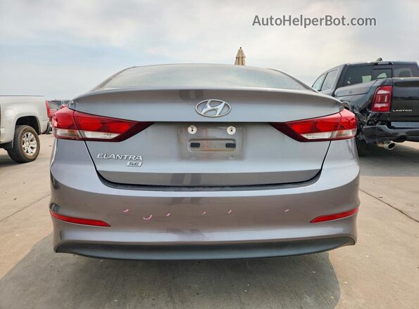 5NPD74LF1JH332926 2018 HYUNDAI ELANTRA Gray Rear view