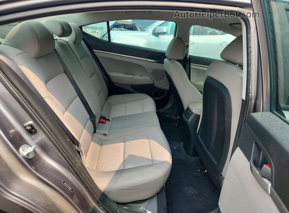 5NPD74LF1JH332926 2018 HYUNDAI ELANTRA Gray Rear seats view