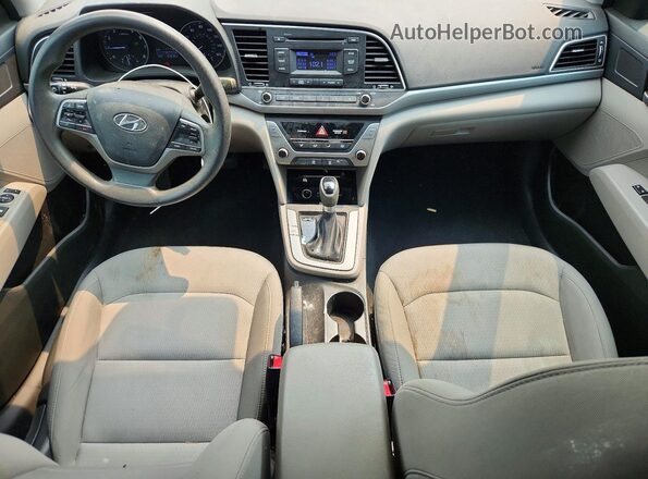 5NPD74LF1JH332926 2018 HYUNDAI ELANTRA Gray Dashboard view