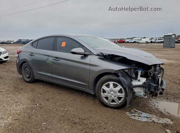 5NPD74LF1JH383312 2018 HYUNDAI ELANTRA Серый Передняя правая четверть