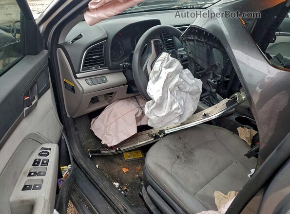5NPD74LF1JH383312 2018 HYUNDAI ELANTRA Серый Вид панели приборов