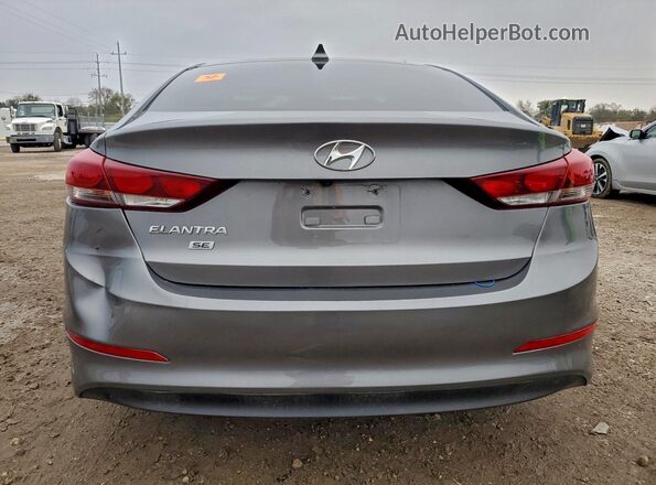 5NPD74LF1JH383312 2018 HYUNDAI ELANTRA Серый Вид сзади