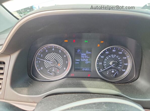 5NPD74LF1KH432459 2019 HYUNDAI ELANTRA Silver Вид щитка приладів
