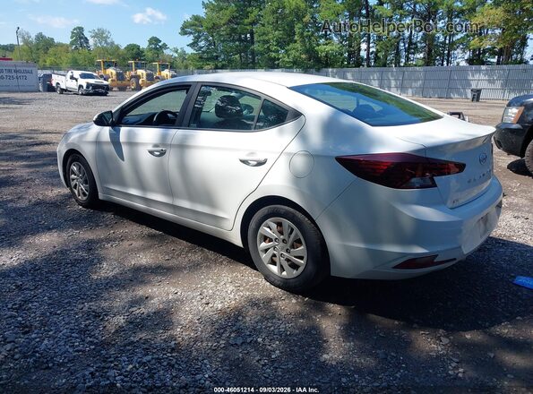 5NPD74LF1KH443588 2019 HYUNDAI ELANTRA White Trasero izquierdo