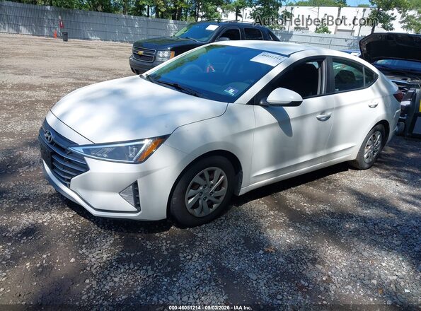 5NPD74LF1KH443588 2019 HYUNDAI ELANTRA White Vista tres cuartos delantera izquierda