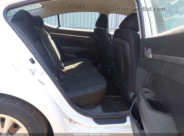 5NPD74LF1KH443588 2019 HYUNDAI ELANTRA White Vista de la etiqueta del VIN
