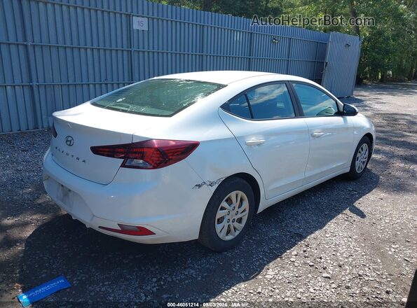 5NPD74LF1KH443588 2019 HYUNDAI ELANTRA White Trasero derecho