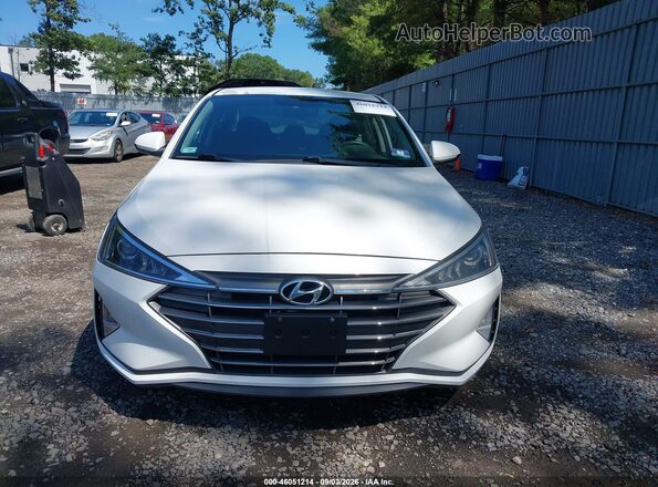 5NPD74LF1KH443588 2019 HYUNDAI ELANTRA White Vista del cuadro de instrumentos