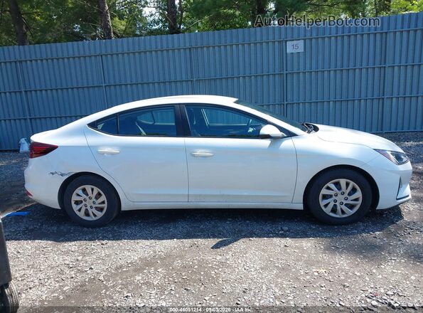 5NPD74LF1KH443588 2019 HYUNDAI ELANTRA White Vista interior trasera