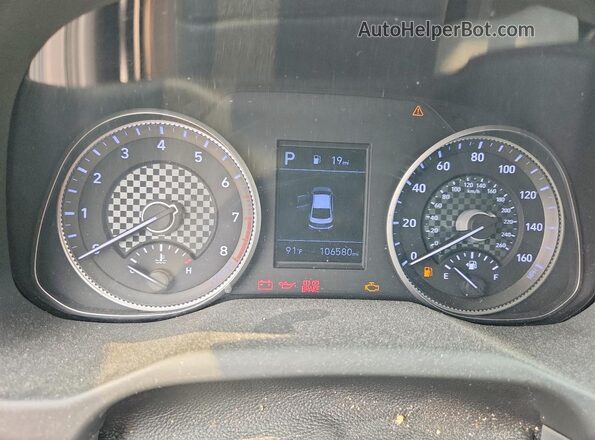 5NPD74LF1LH529064 2020 HYUNDAI ELANTRA Черный Вид щитка приборов