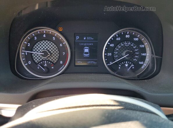 5NPD74LF1LH548892 2020 HYUNDAI ELANTRA Черный Вид щитка приборов