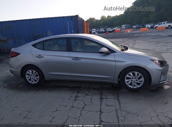 5NPD74LF1LH604135 2020 HYUNDAI ELANTRA Silver Widok wnętrza z tyłu