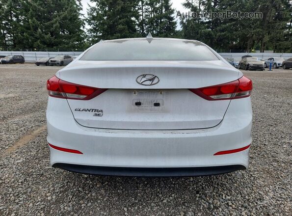 5NPD74LF2HH057822 2017 HYUNDAI ELANTRA White Vista trasera