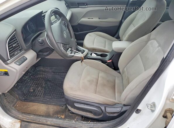 5NPD74LF2HH128226 2017 HYUNDAI ELANTRA White წინა სალონის ხედი