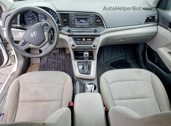 5NPD74LF2HH128226 2017 HYUNDAI ELANTRA White წინა პანელის ხედი