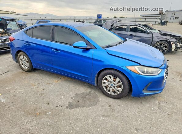 5NPD74LF2HH203006 2017 HYUNDAI ELANTRA Blue Front right