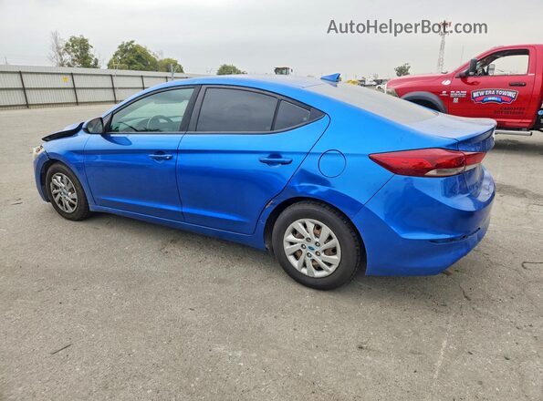 5NPD74LF2HH203006 2017 HYUNDAI ELANTRA Blue Rear left