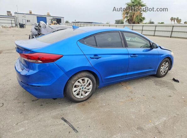 5NPD74LF2HH203006 2017 HYUNDAI ELANTRA Blue Rear right