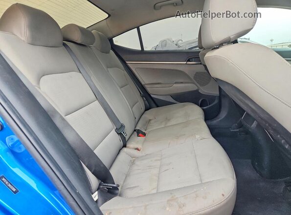 5NPD74LF2HH203006 2017 HYUNDAI ELANTRA Blue Rear seats view