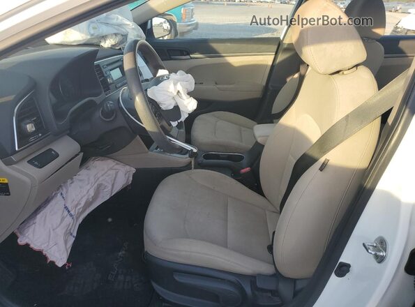 5NPD74LF2JH228235 2018 HYUNDAI ELANTRA White Սալոնի դիմացի տեսք