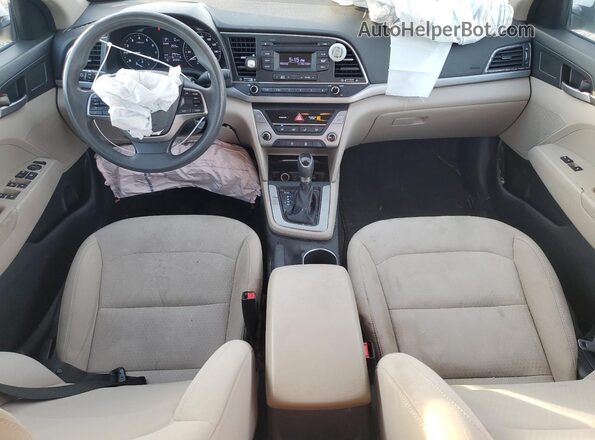 5NPD74LF2JH228235 2018 HYUNDAI ELANTRA White Առջևի վահանակի տեսք