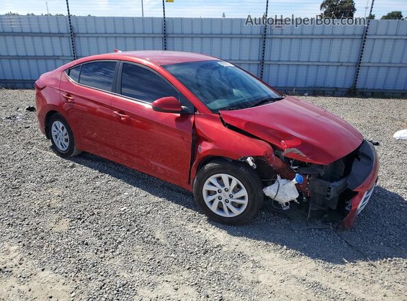 5NPD74LF2JH386414 2018 HYUNDAI ELANTRA Red Delantero derecho