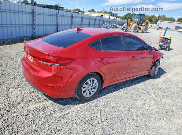 5NPD74LF2JH386414 2018 HYUNDAI ELANTRA Red Trasero derecho