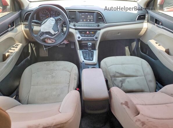 5NPD74LF2JH386414 2018 HYUNDAI ELANTRA Red Vista del salpicadero