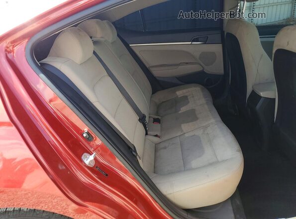 5NPD74LF2JH386414 2018 HYUNDAI ELANTRA Red Vista de los asientos traseros