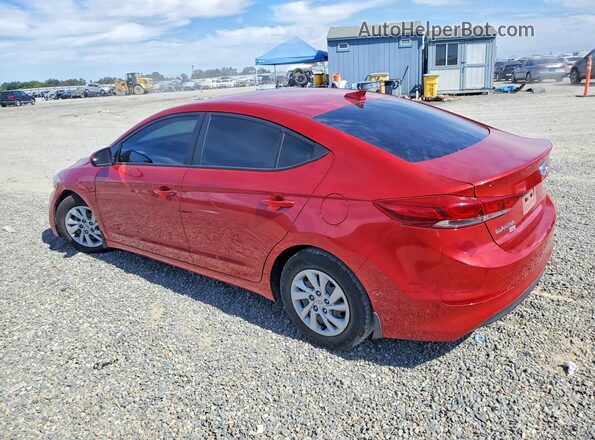 5NPD74LF2JH386414 2018 HYUNDAI ELANTRA Red Trasero izquierdo