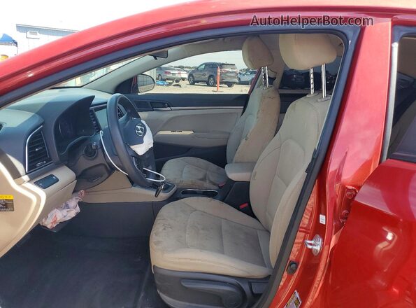 5NPD74LF2JH386414 2018 HYUNDAI ELANTRA Red Vista interior delantera