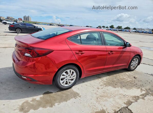 5NPD74LF2KH480133 2019 HYUNDAI ELANTRA Red Задня права чверть