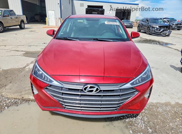 5NPD74LF2KH480133 2019 HYUNDAI ELANTRA Red Вид спереду