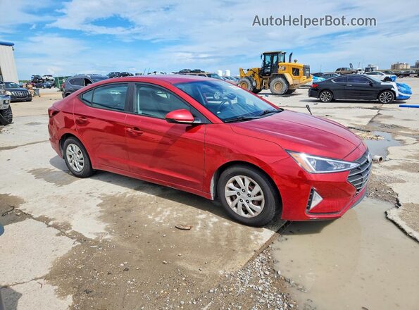 5NPD74LF2KH480133 2019 HYUNDAI ELANTRA Red Передня права чверть