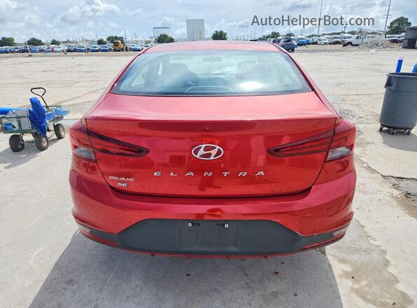 5NPD74LF2KH480133 2019 HYUNDAI ELANTRA Red Вид ззаду