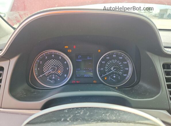 5NPD74LF2KH480133 2019 HYUNDAI ELANTRA Red Вид щитка приладів