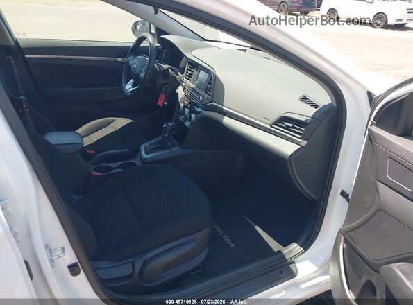 5NPD74LF2KH481427 2019 HYUNDAI ELANTRA White Widok wnętrza z przodu
