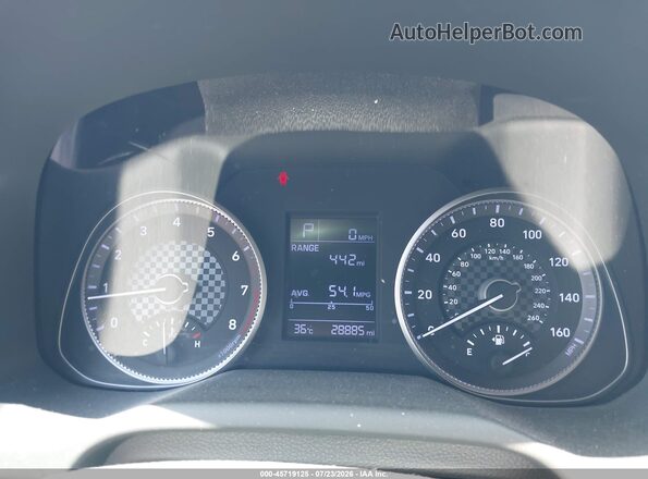 5NPD74LF2KH481427 2019 HYUNDAI ELANTRA White Widok tylnych siedzeń