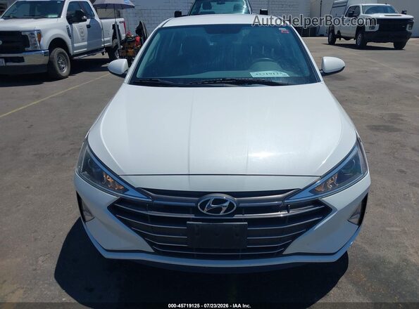 5NPD74LF2KH481427 2019 HYUNDAI ELANTRA White Widok wnętrza z tyłu